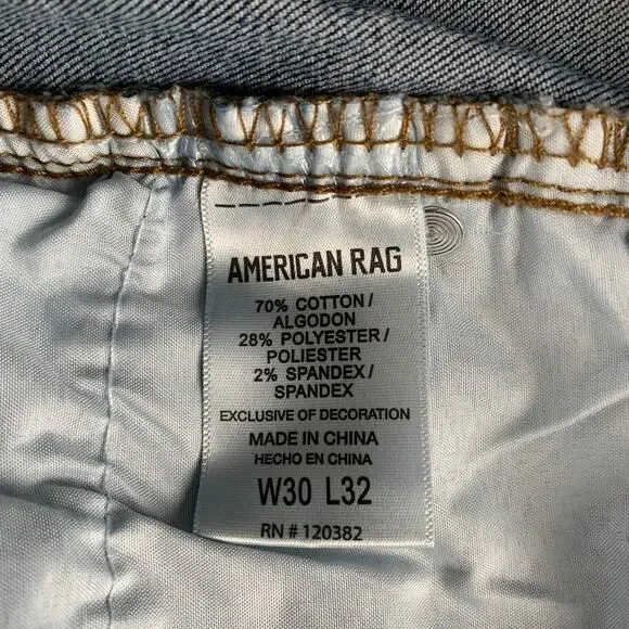 American Eagle Men's Comfort Stretch Slim Fit American Rag Size 30×32 - Picture 4 of 7